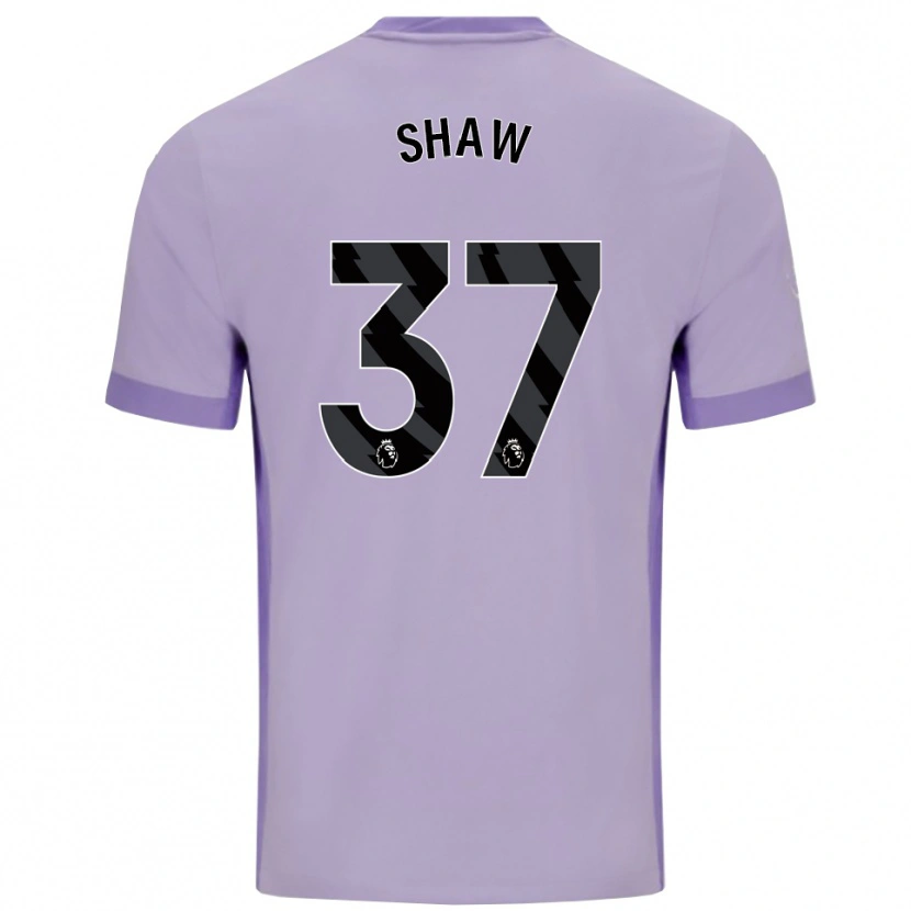 Danxen Niño Camiseta Kofi Shaw #37 Morado Taro Blanco 2ª Equipación 2025/26 La Camisa