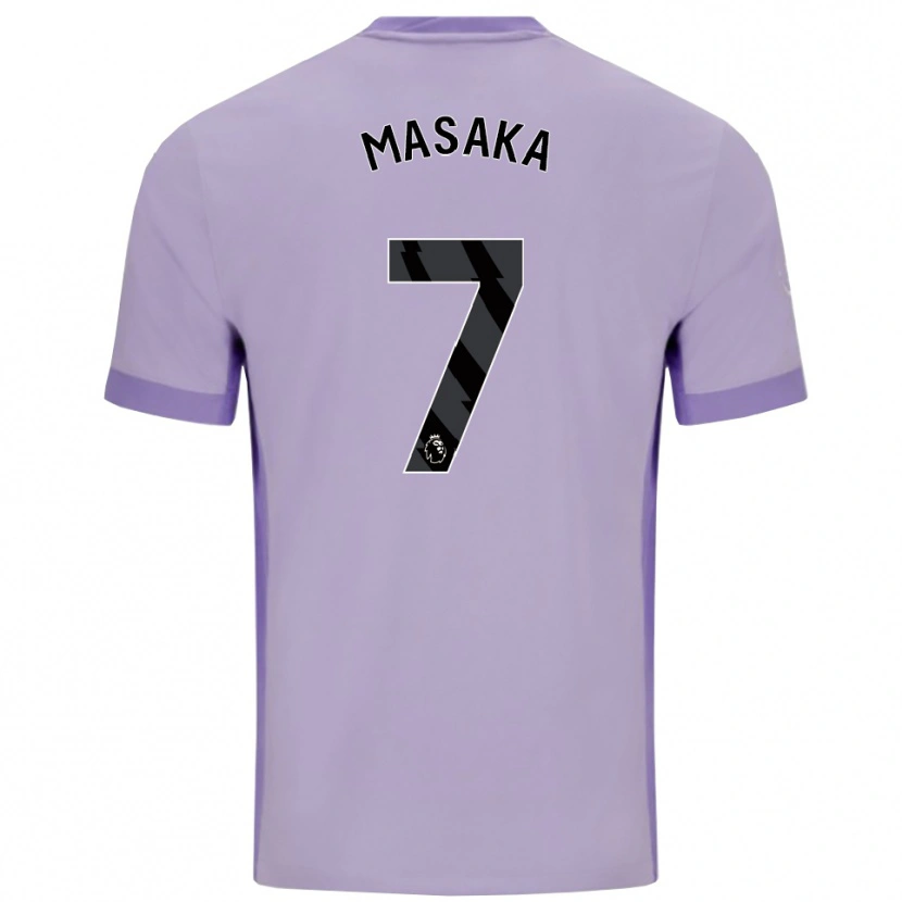 Danxen Niño Camiseta Aisha Masaka #7 Morado Taro Blanco 2ª Equipación 2025/26 La Camisa