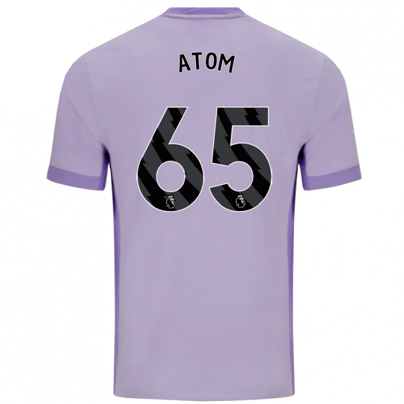 Danxen Niño Camiseta Noel Atom #65 Morado Taro Blanco 2ª Equipación 2025/26 La Camisa