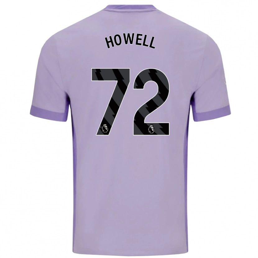 Danxen Niño Camiseta Harry Howell #72 Morado Taro Blanco 2ª Equipación 2025/26 La Camisa