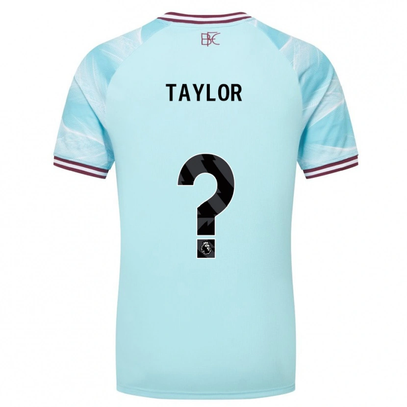Danxen Niño Camiseta Warren Taylor #0 Celeste Borgoña 2ª Equipación 2025/26 La Camisa