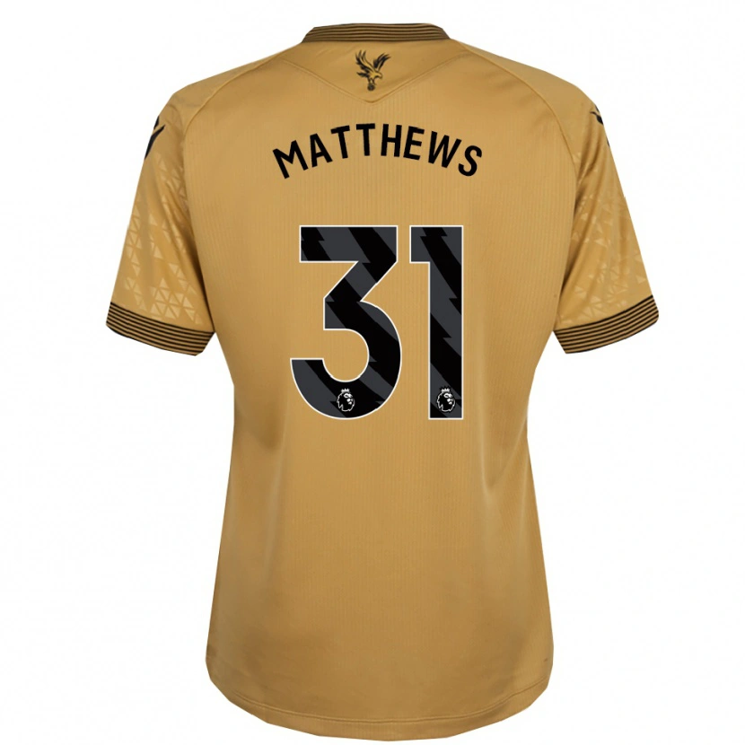 Danxen Niño Camiseta Remi Matthews #31 Oro Negro 2ª Equipación 2025/26 La Camisa