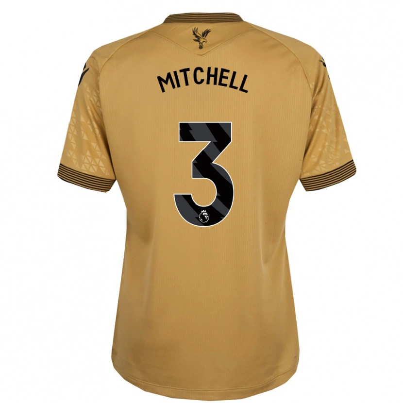Danxen Niño Camiseta Tyrick Mitchell #3 Oro Negro 2ª Equipación 2025/26 La Camisa