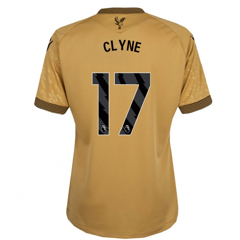 Danxen Niño Camiseta Nathaniel Clyne #17 Oro Negro 2ª Equipación 2025/26 La Camisa