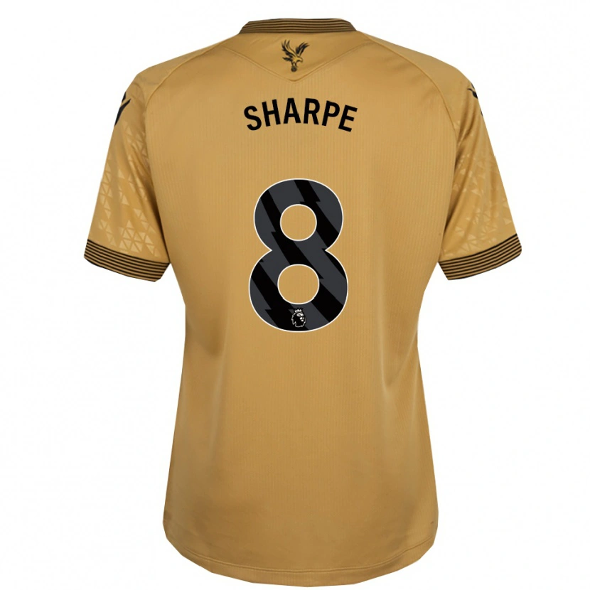 Danxen Niño Camiseta Molly-Mae Sharpe #8 Oro Negro 2ª Equipación 2025/26 La Camisa
