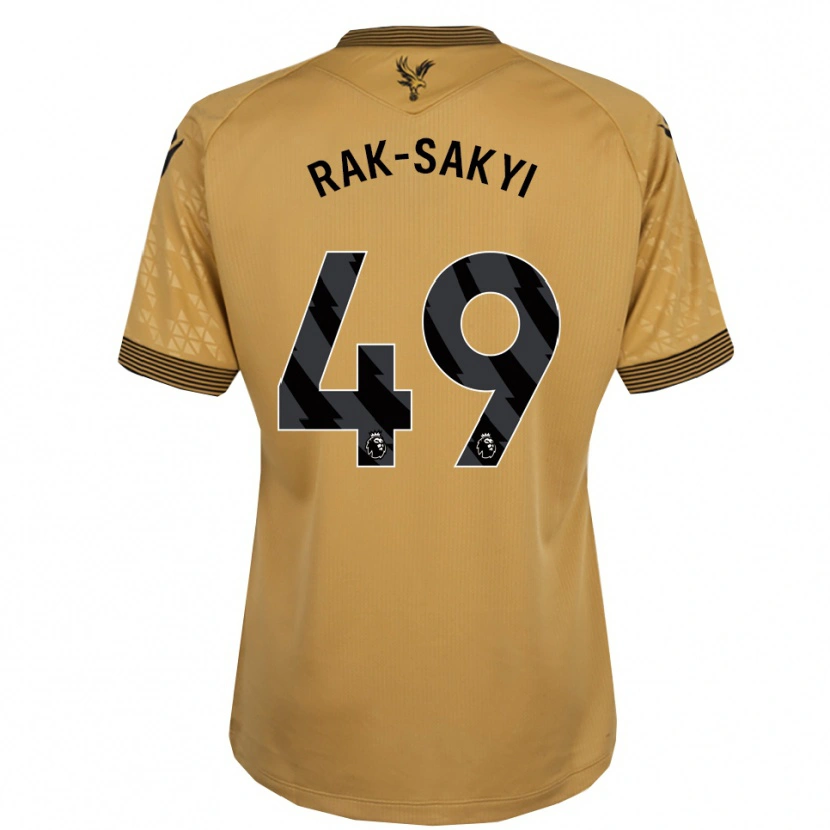 Danxen Niño Camiseta Jesurun Rak-Sakyi #49 Oro Negro 2ª Equipación 2025/26 La Camisa