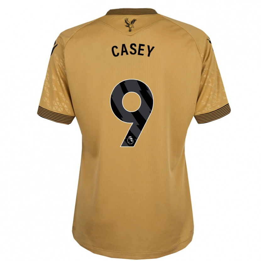 Danxen Niño Camiseta Ben Casey #9 Oro Negro 2ª Equipación 2025/26 La Camisa