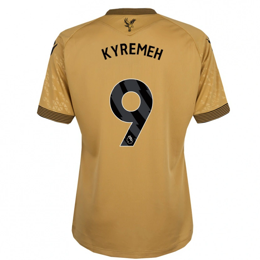 Danxen Niño Camiseta Jerome Kyremeh #9 Oro Negro 2ª Equipación 2025/26 La Camisa