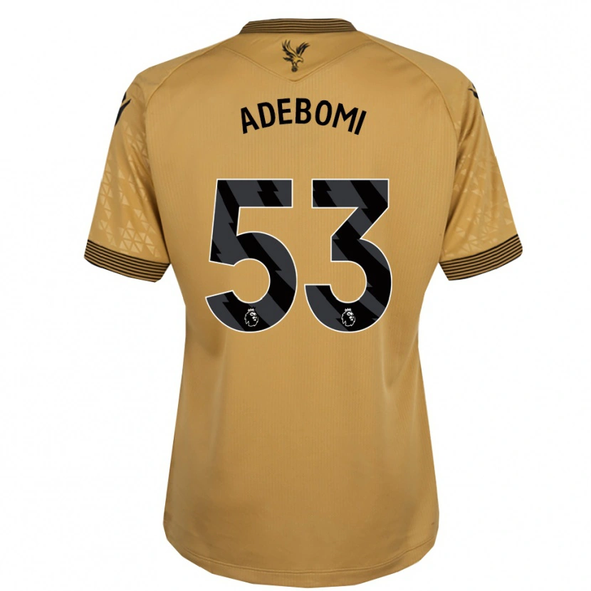 Danxen Niño Camiseta Ademola Ola Adebomi #53 Oro Negro 2ª Equipación 2025/26 La Camisa