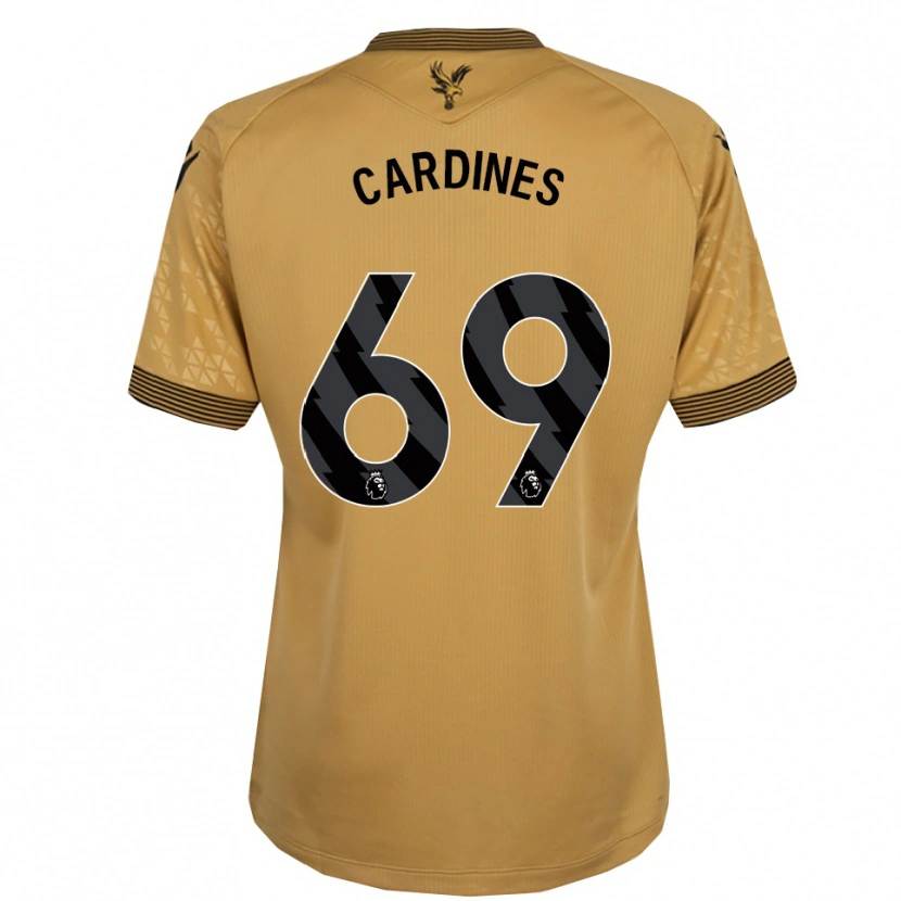 Danxen Niño Camiseta Rio Cardines #69 Oro Negro 2ª Equipación 2025/26 La Camisa