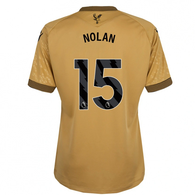Danxen Niño Camiseta Hayley Nolan #15 Oro Negro 2ª Equipación 2025/26 La Camisa