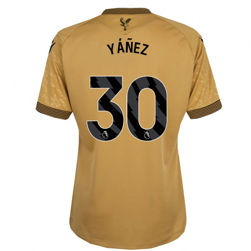 Danxen Niño Camiseta Shae Yáñez #30 Oro Negro 2ª Equipación 2025/26 La Camisa