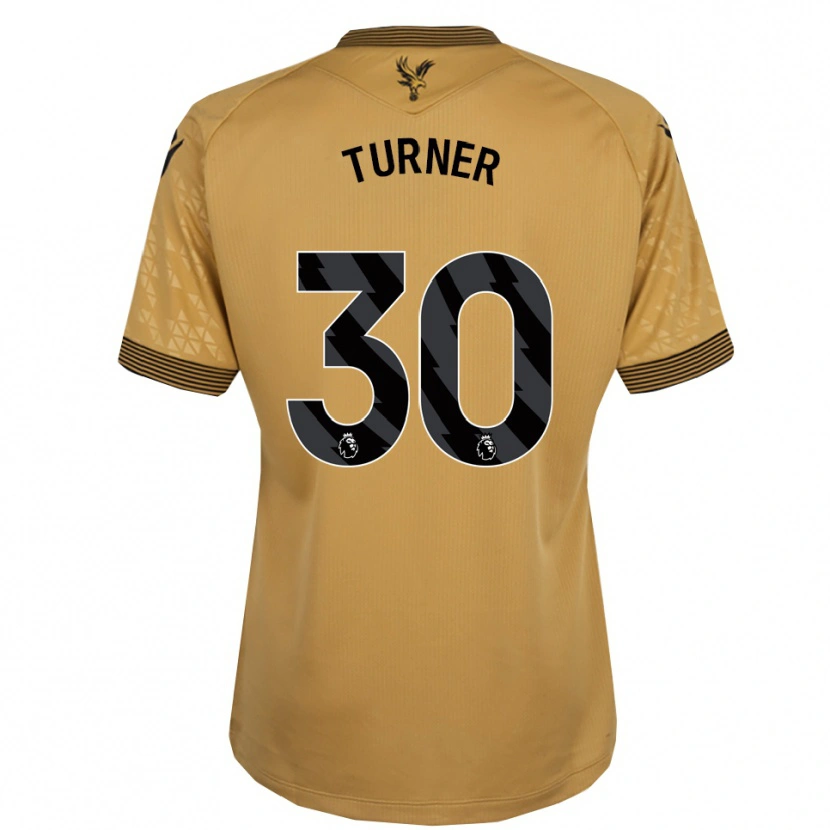 Danxen Niño Camiseta Matt Turner #30 Oro Negro 2ª Equipación 2025/26 La Camisa