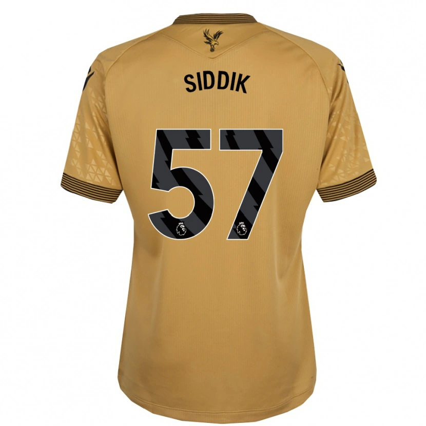 Danxen Niño Camiseta Cardo Siddik #57 Oro Negro 2ª Equipación 2025/26 La Camisa