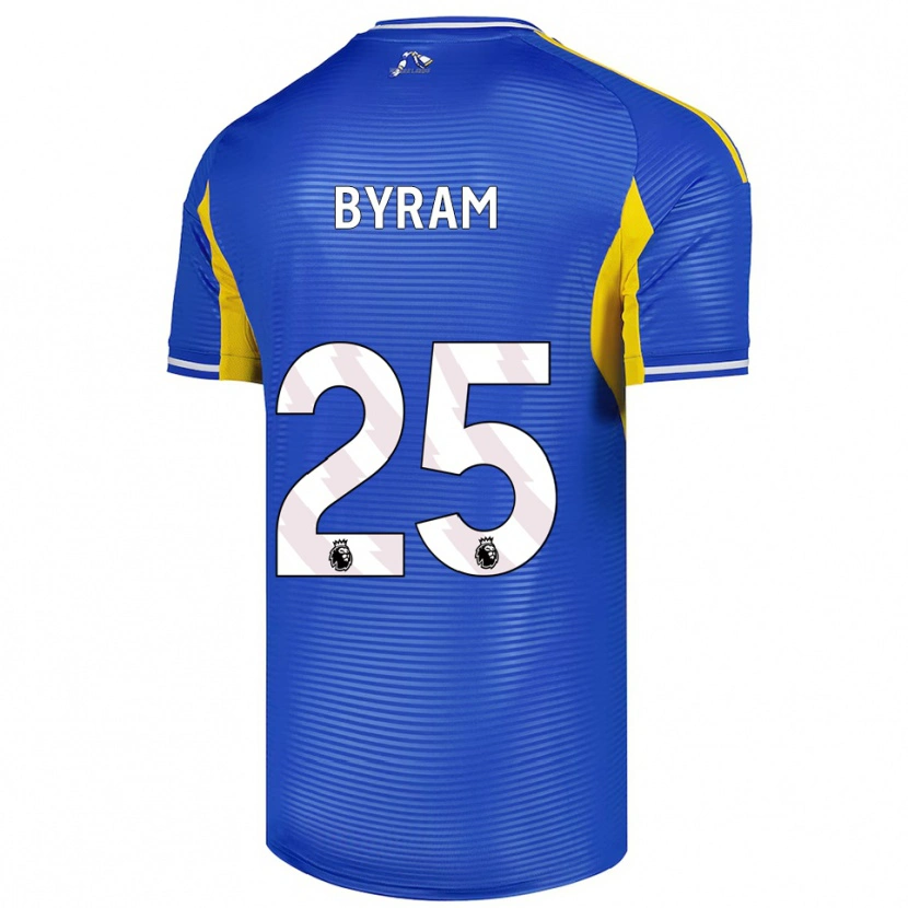 Danxen Niño Camiseta Sam Byram #25 Azul Amarillo 2ª Equipación 2025/26 La Camisa