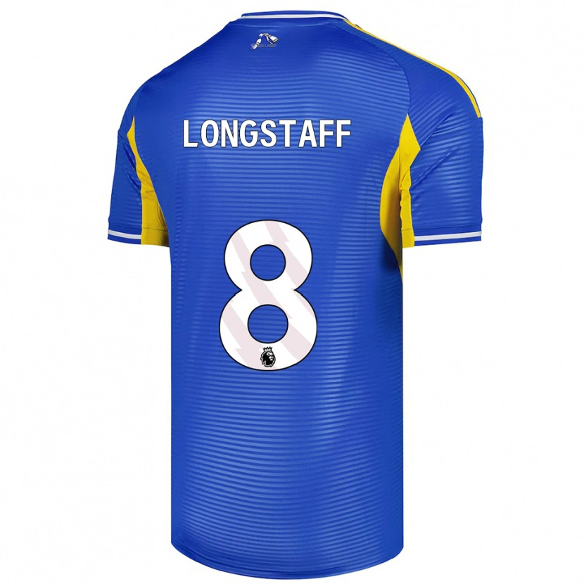 Danxen Niño Camiseta Sean Longstaff #8 Azul Amarillo 2ª Equipación 2025/26 La Camisa