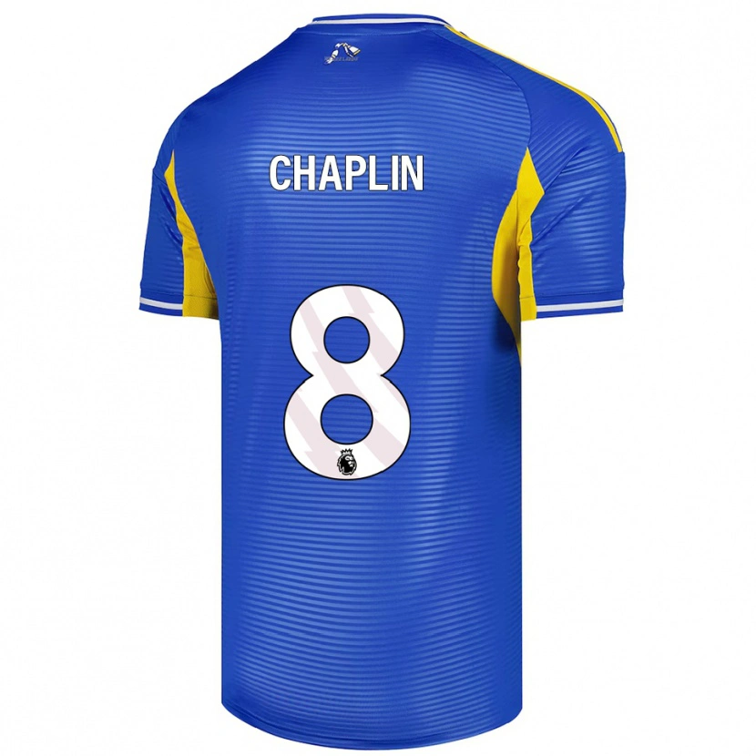 Danxen Niño Camiseta Rhys Chadwick #8 Azul Amarillo 2ª Equipación 2025/26 La Camisa