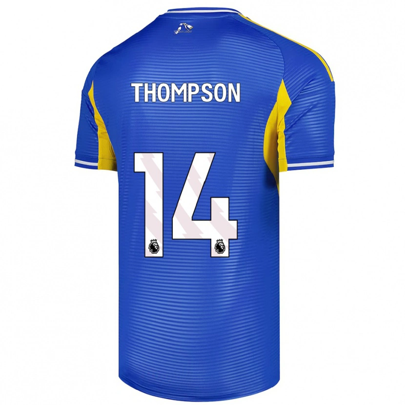 Danxen Niño Camiseta Aiden Thompson #14 Azul Amarillo 2ª Equipación 2025/26 La Camisa