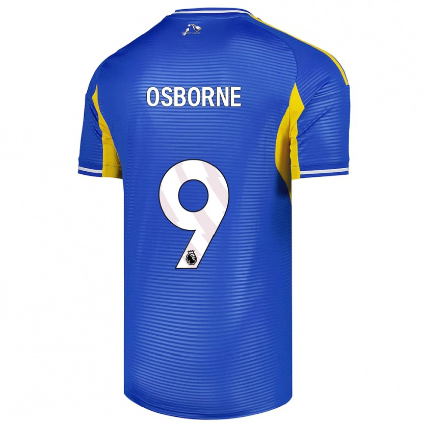 Danxen Niño Camiseta Jemimah Osborne #9 Azul Amarillo 2ª Equipación 2025/26 La Camisa
