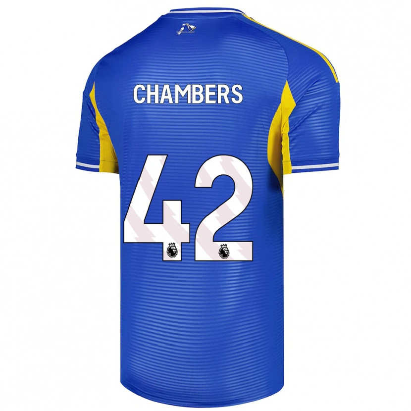 Danxen Niño Camiseta Sam Chambers #42 Azul Amarillo 2ª Equipación 2025/26 La Camisa