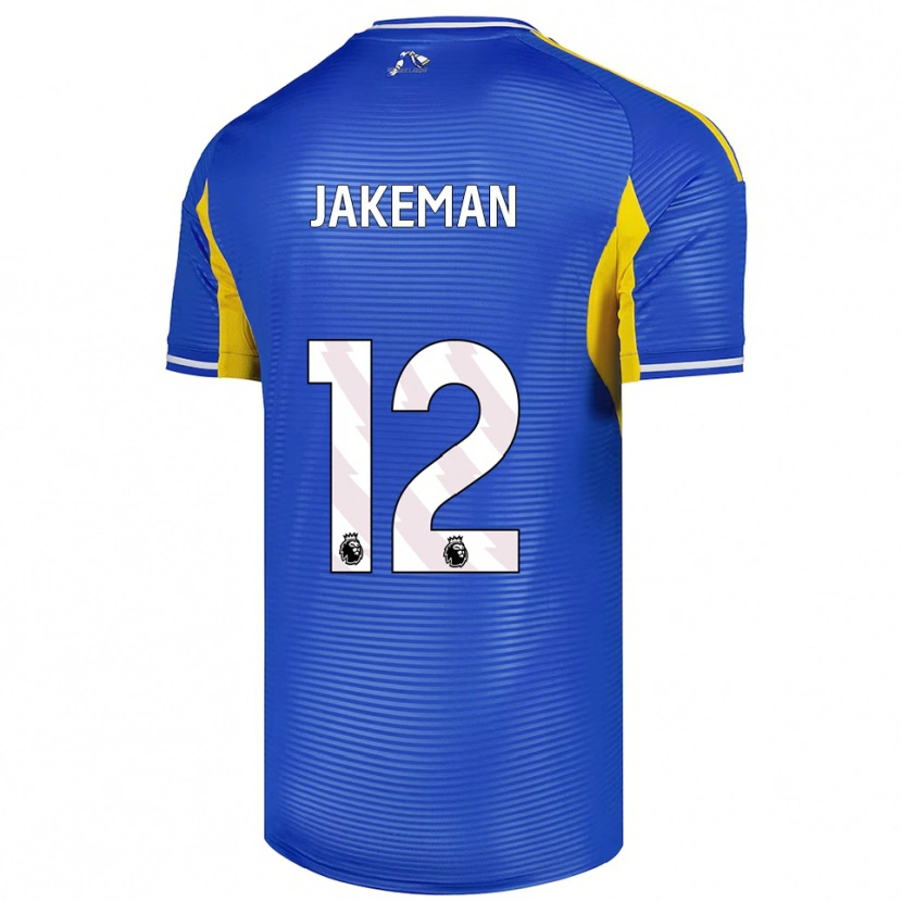 Danxen Niño Camiseta Harriet Jakeman #12 Azul Amarillo 2ª Equipación 2025/26 La Camisa