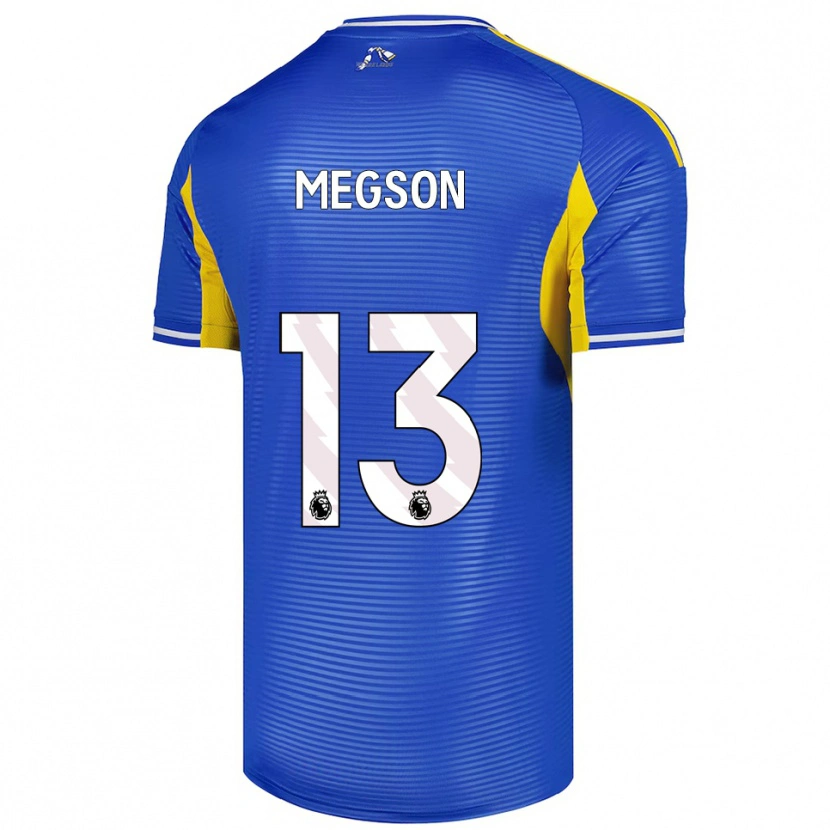 Danxen Niño Camiseta Miller Megson #13 Azul Amarillo 2ª Equipación 2025/26 La Camisa