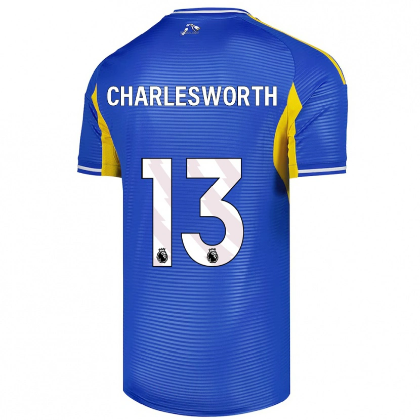 Danxen Niño Camiseta Millie Robshaw-Charlesworth #13 Azul Amarillo 2ª Equipación 2025/26 La Camisa