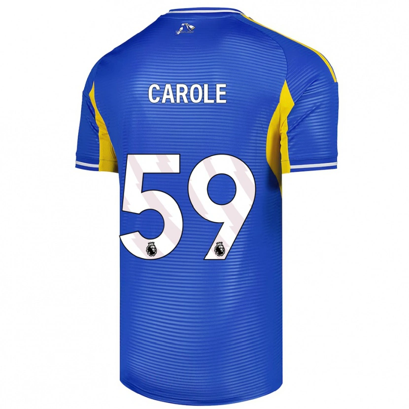 Danxen Niño Camiseta Keenan Carole #59 Azul Amarillo 2ª Equipación 2025/26 La Camisa