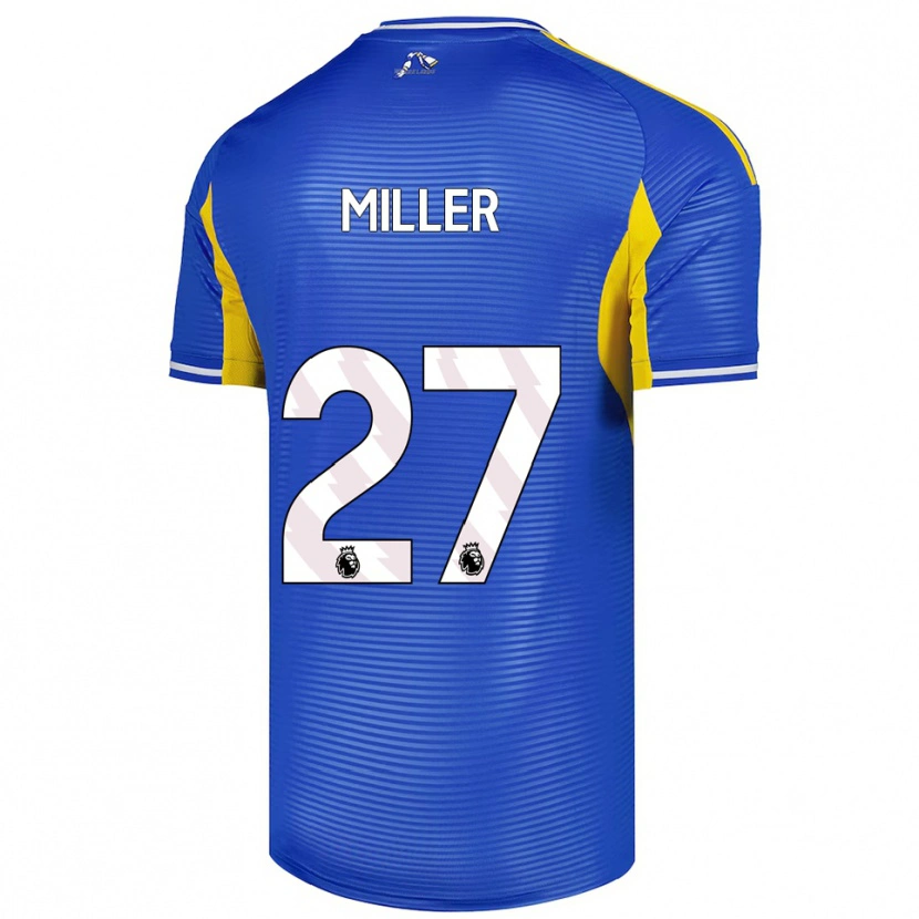 Danxen Niño Camiseta Amari Miller #27 Azul Amarillo 2ª Equipación 2025/26 La Camisa