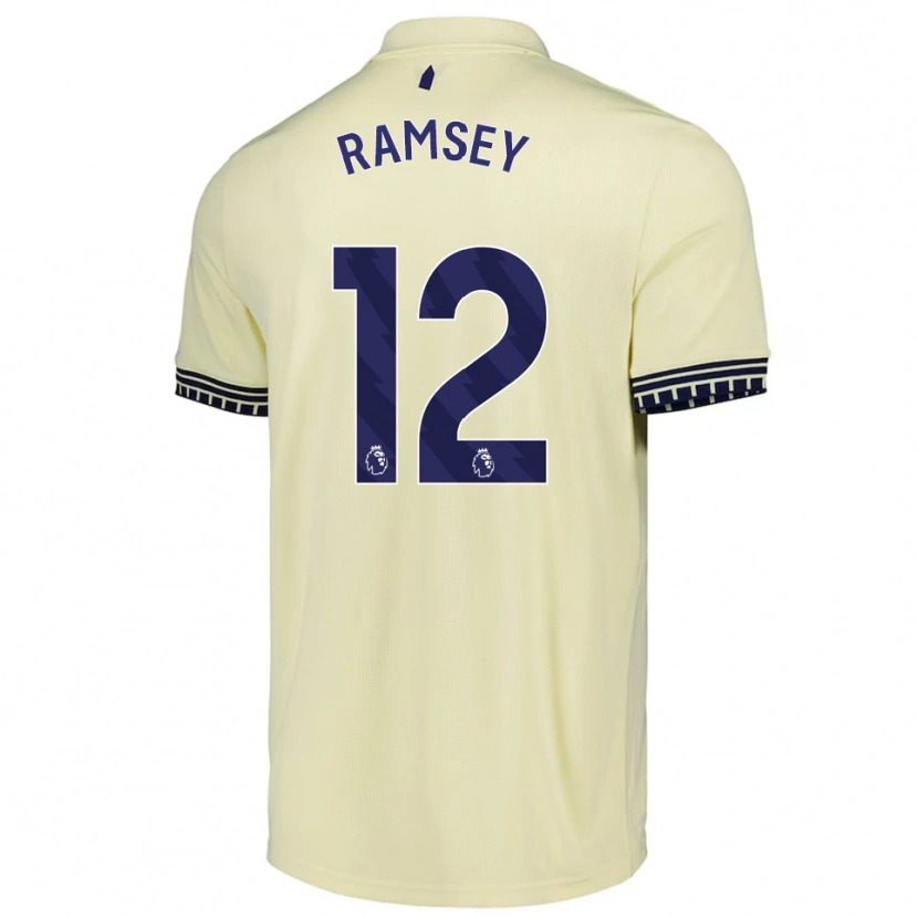 Danxen Niño Camiseta Emily Ramsey #12 Blanco Roto Negro 2ª Equipación 2025/26 La Camisa