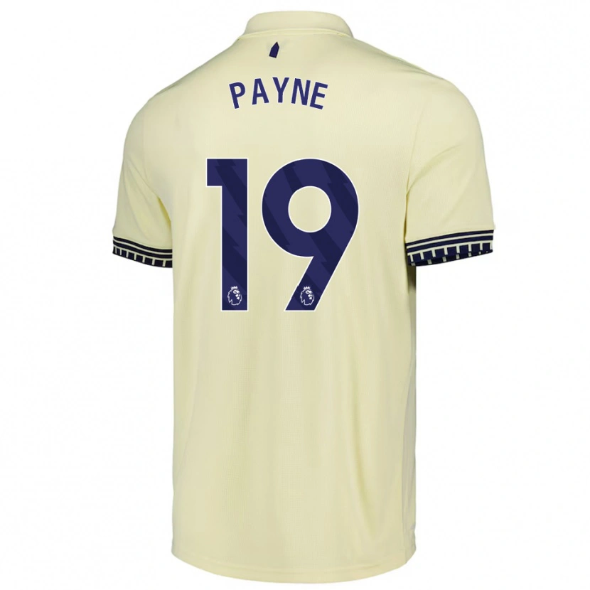 Danxen Niño Camiseta Heather Payne #19 Blanco Roto Negro 2ª Equipación 2025/26 La Camisa