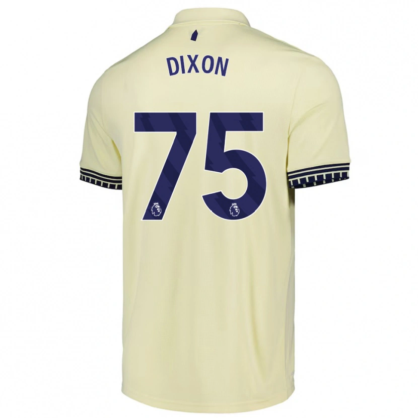 Danxen Niño Camiseta Roman Dixon #75 Blanco Roto Negro 2ª Equipación 2025/26 La Camisa