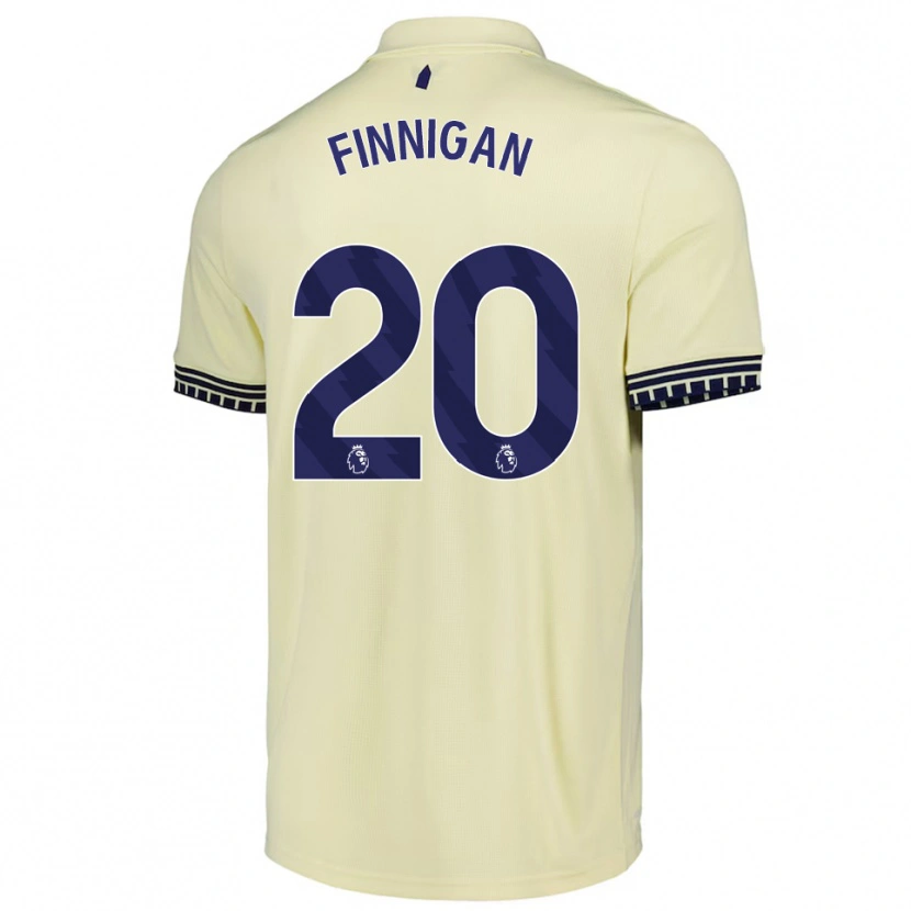 Danxen Niño Camiseta Megan Finnigan #20 Blanco Roto Negro 2ª Equipación 2025/26 La Camisa