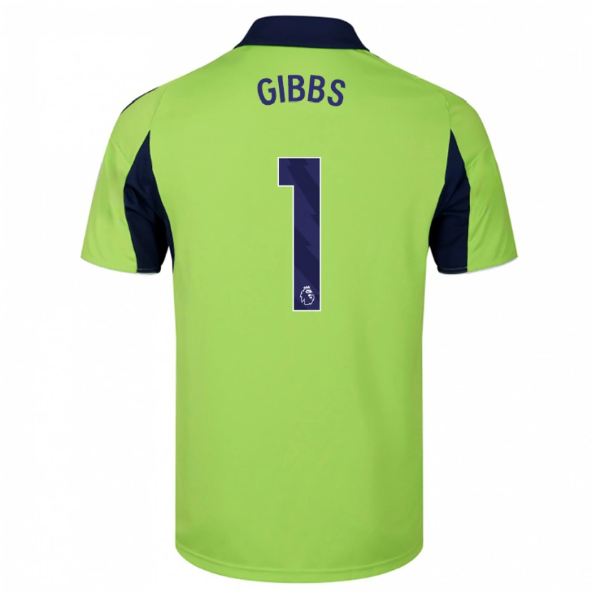 Danxen Niño Camiseta Frankie Gibbs #1 Verde Marino Blanco 2ª Equipación 2025/26 La Camisa