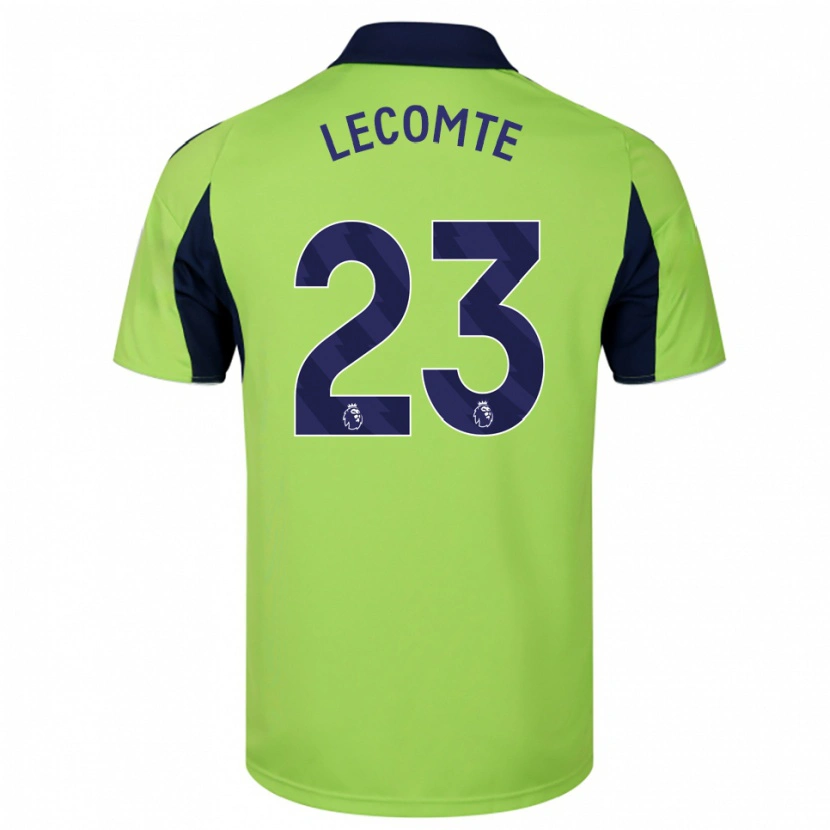Danxen Niño Camiseta Benjamin Lecomte #23 Verde Marino Blanco 2ª Equipación 2025/26 La Camisa