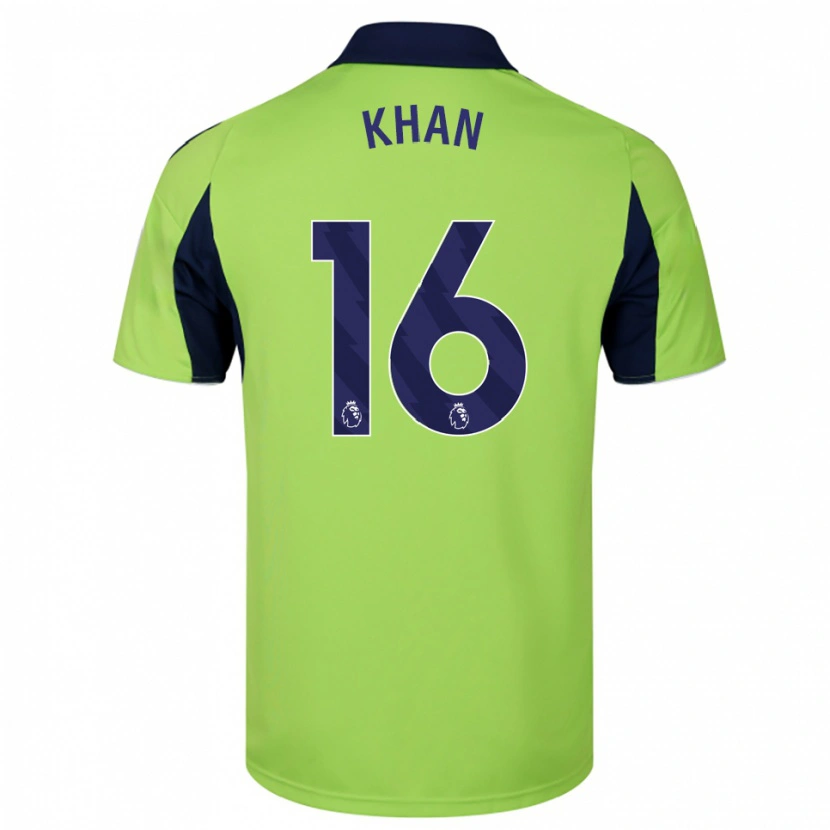 Danxen Niño Camiseta Ruban Khan #16 Verde Marino Blanco 2ª Equipación 2025/26 La Camisa