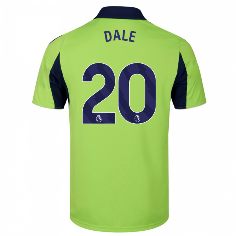 Danxen Niño Camiseta Olivia Dale #20 Verde Marino Blanco 2ª Equipación 2025/26 La Camisa