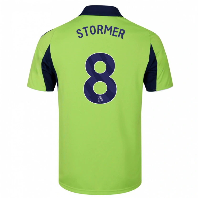 Danxen Niño Camiseta Becky Stormer #8 Verde Marino Blanco 2ª Equipación 2025/26 La Camisa