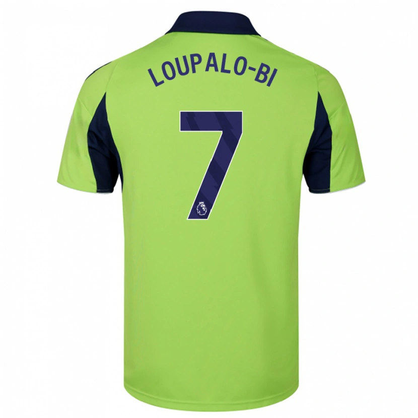 Danxen Niño Camiseta Aaron Loupalo-Bi #7 Verde Marino Blanco 2ª Equipación 2025/26 La Camisa