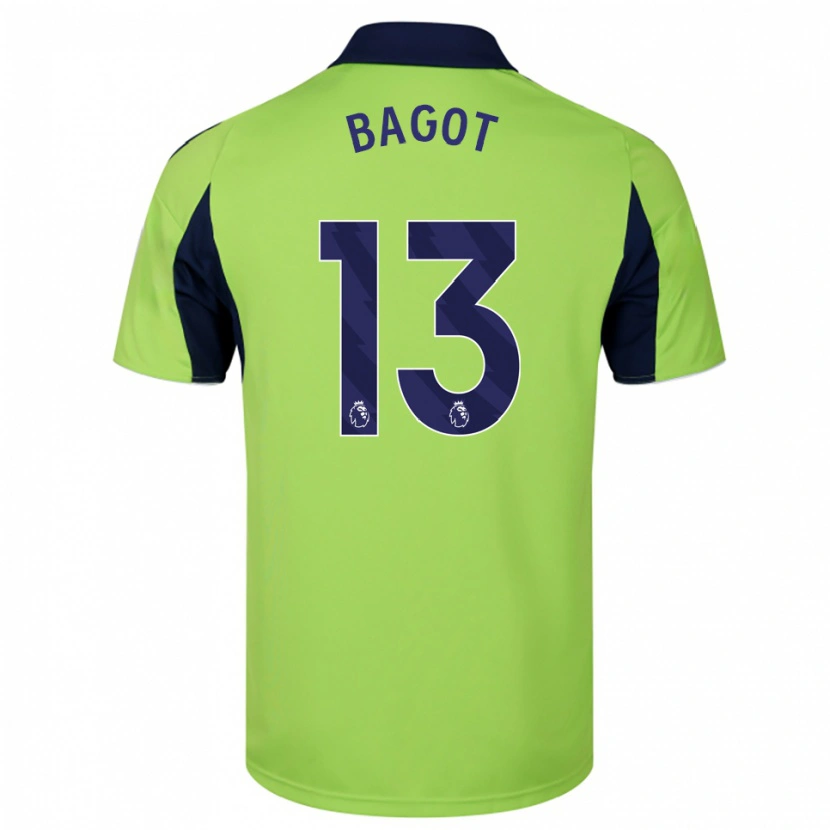 Danxen Niño Camiseta Matthew Bagot #13 Verde Marino Blanco 2ª Equipación 2025/26 La Camisa