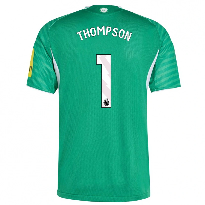 Danxen Niño Camiseta Max Thompson #1 Verde Blanco 2ª Equipación 2025/26 La Camisa