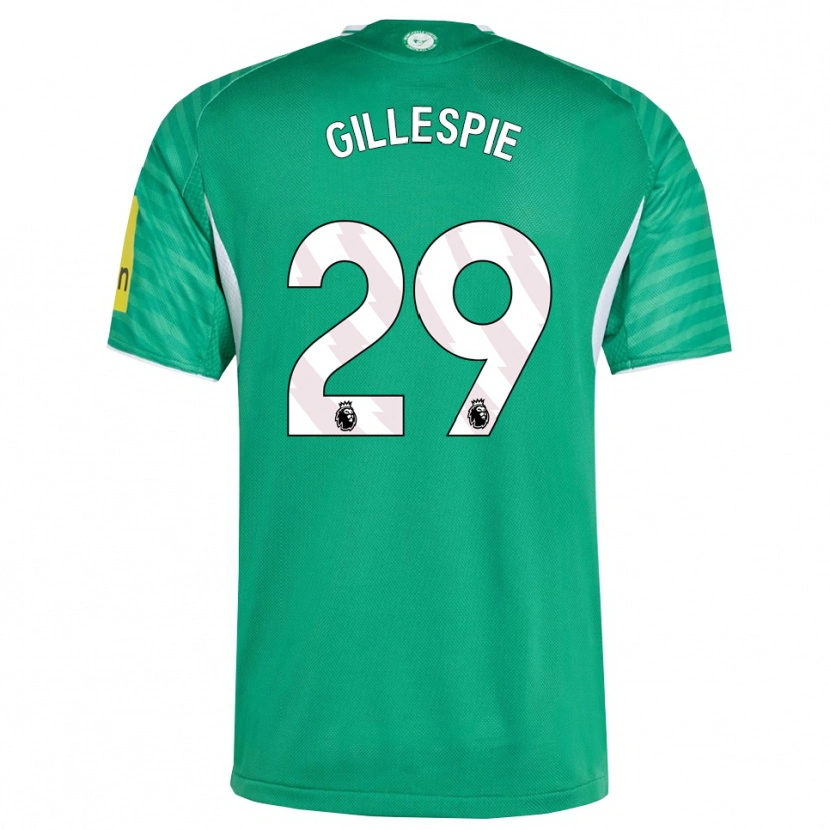 Danxen Niño Camiseta Mark Gillespie #29 Verde Blanco 2ª Equipación 2025/26 La Camisa