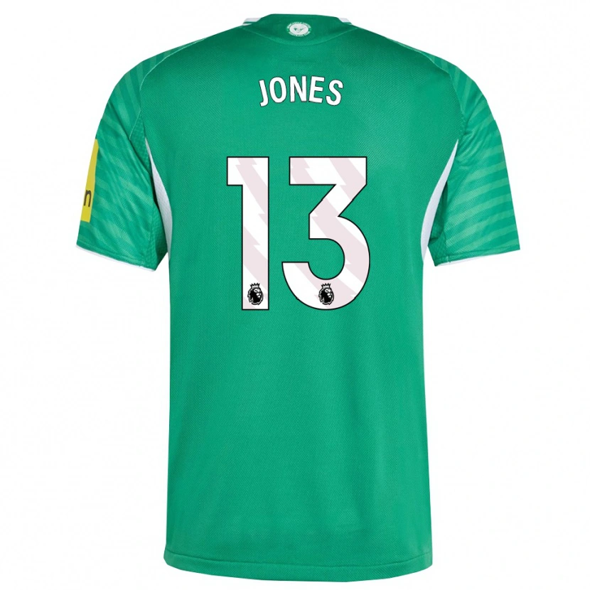 Danxen Niño Camiseta Tyler Jones #13 Verde Blanco 2ª Equipación 2025/26 La Camisa