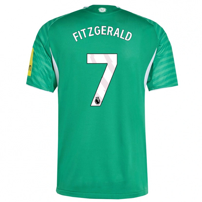Danxen Niño Camiseta Kyle Fitzgerald #7 Verde Blanco 2ª Equipación 2025/26 La Camisa