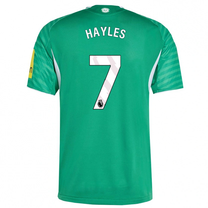 Danxen Niño Camiseta Shania Hayles #7 Verde Blanco 2ª Equipación 2025/26 La Camisa