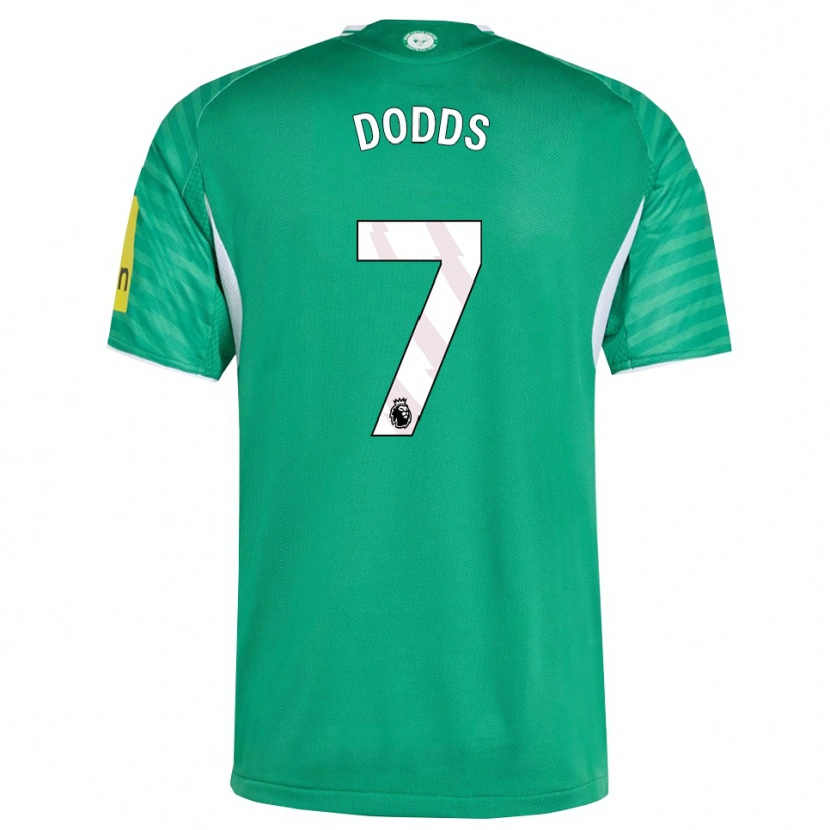 Danxen Niño Camiseta Tyler Dodds #7 Verde Blanco 2ª Equipación 2025/26 La Camisa