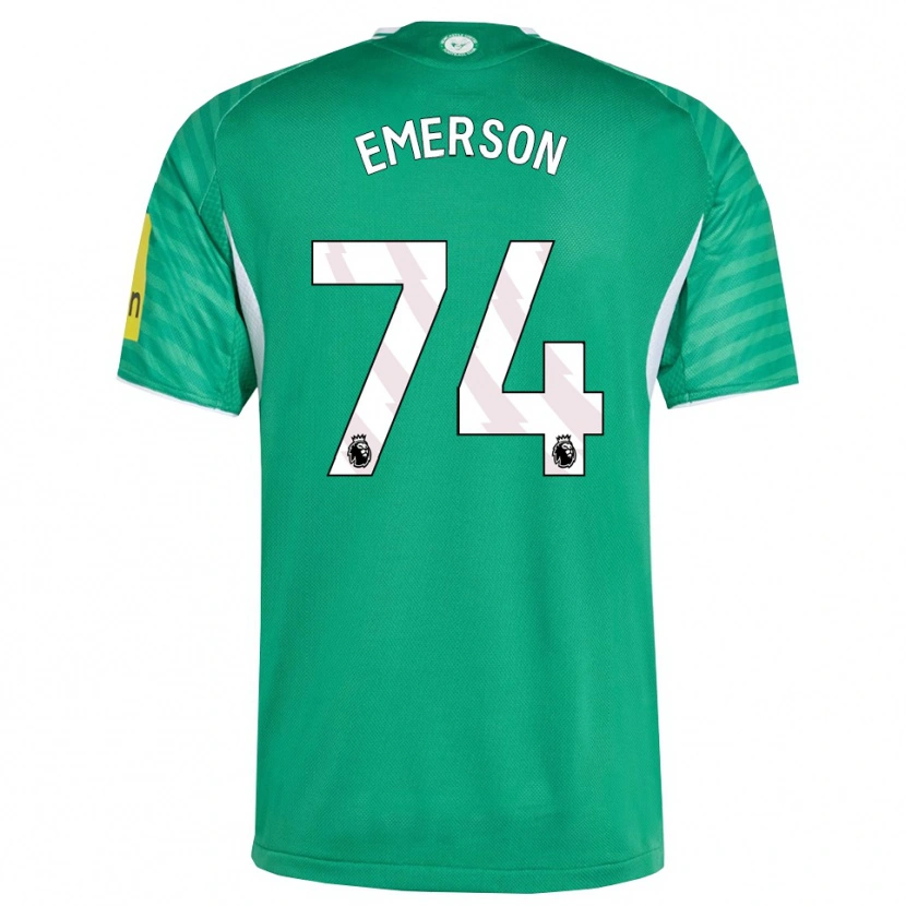 Danxen Niño Camiseta Johnny Emerson #74 Verde Blanco 2ª Equipación 2025/26 La Camisa
