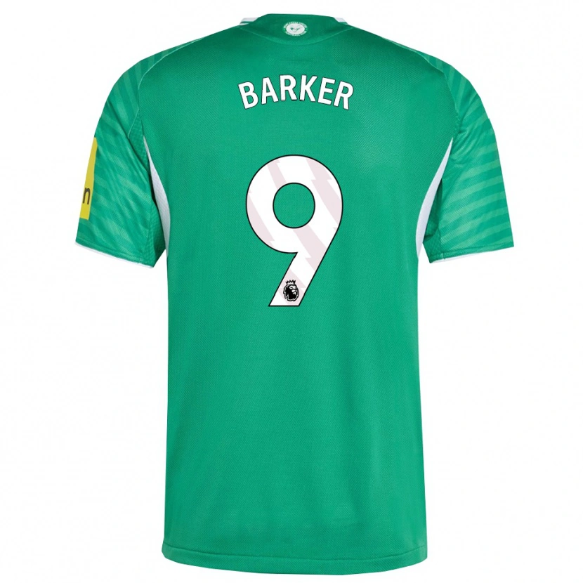 Danxen Niño Camiseta Katie Barker #9 Verde Blanco 2ª Equipación 2025/26 La Camisa