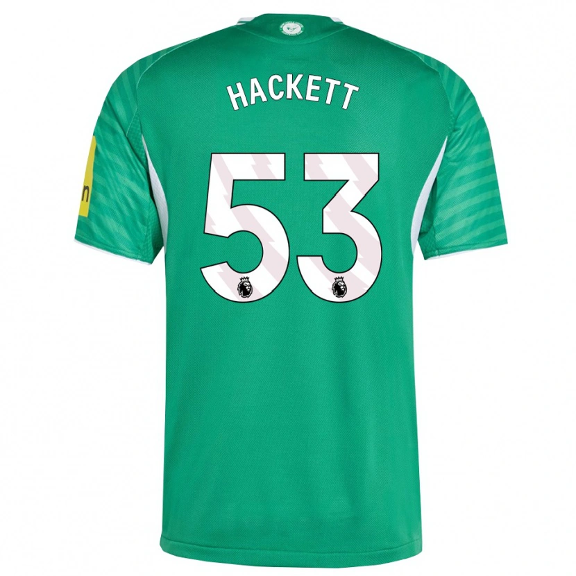 Danxen Niño Camiseta Jordan Hackett #53 Verde Blanco 2ª Equipación 2025/26 La Camisa