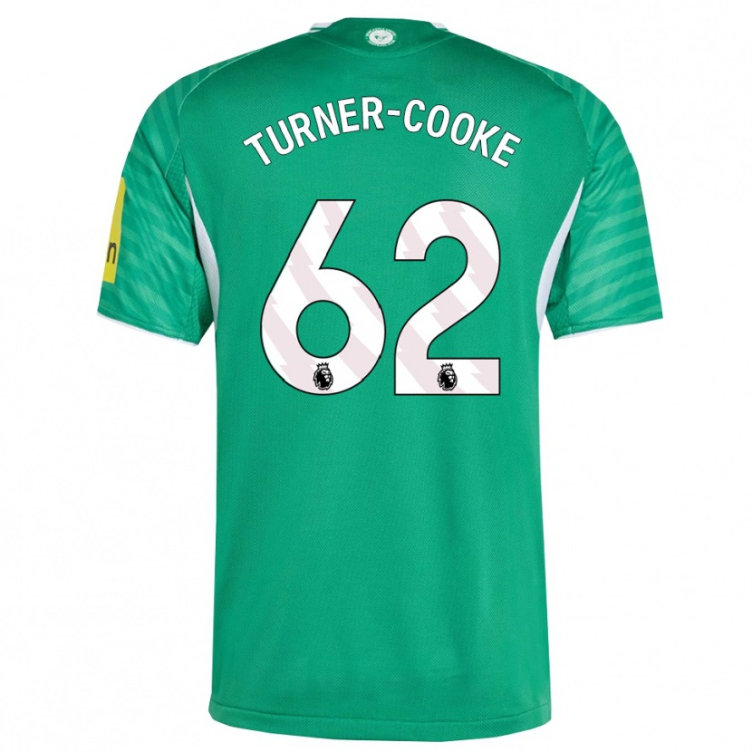 Danxen Niño Camiseta Jay Turner-Cooke #62 Verde Blanco 2ª Equipación 2025/26 La Camisa